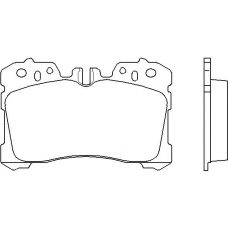 P 83 075 BREMBO Комплект тормозных колодок, дисковый тормоз