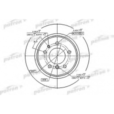 PBD2557 PATRON Тормозной диск