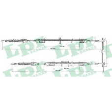 C0569B LPR Трос, стояночная тормозная система