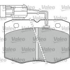 598586 VALEO Комплект тормозных колодок, дисковый тормоз