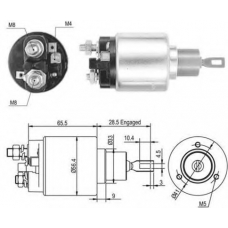 940113050461 MAGNETI MARELLI Тяговое реле, стартер