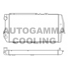 100055 AUTOGAMMA Радиатор, охлаждение двигателя