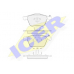 181551 ICER Комплект тормозных колодок, дисковый тормоз