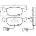 P 24 035 BREMBO Комплект тормозных колодок, дисковый тормоз