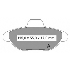 834460 Vema Комплект тормозных колодок, дисковый тормоз