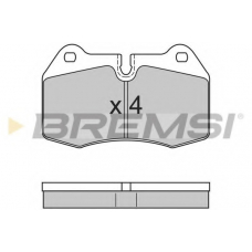 BP2660 BREMSI Комплект тормозных колодок, дисковый тормоз