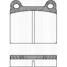 8110 10201 TRISCAN Комплект тормозных колодок, дисковый тормоз