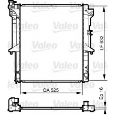 735441 VALEO Радиатор, охлаждение двигателя