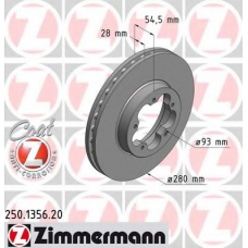 250.1356.20 ZIMMERMANN Тормозной диск