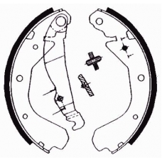 04640 KAWE Комплект тормозных колодок