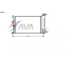 CN2068 AVA Радиатор, охлаждение двигателя