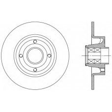 BDA2165.30 OPEN PARTS Тормозной диск