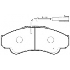 BPA0959.01 OPEN PARTS Комплект тормозных колодок, дисковый тормоз