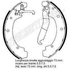124.277 TRUSTING Комплект тормозных колодок