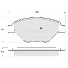 FB210618 FLENNOR Комплект тормозных колодок, дисковый тормоз
