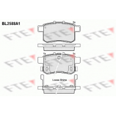 BL2588A1 FTE Комплект тормозных колодок, дисковый тормоз