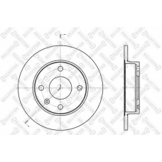 6020-2526-SX STELLOX Тормозной диск