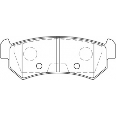 FD7254A NECTO Комплект тормозных колодок, дисковый тормоз