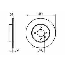 0 986 479 191 BOSCH Тормозной диск