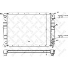 10-26449-SX STELLOX Радиатор, охлаждение двигателя