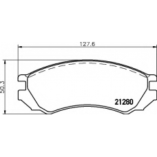 8DB 355 006-441 HELLA Комплект тормозных колодок, дисковый тормоз