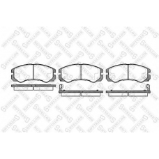 436 002B-SX STELLOX Комплект тормозных колодок, дисковый тормоз