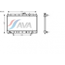 MT2133 AVA Радиатор, охлаждение двигателя