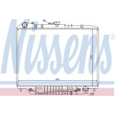 63117 NISSENS Радиатор, охлаждение двигателя