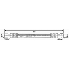 FBH6053 FIRST LINE Тормозной шланг