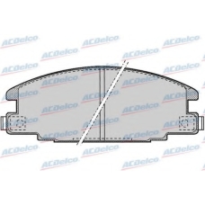 AC486681D AC Delco Комплект тормозных колодок, дисковый тормоз