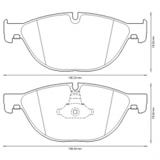 573292B BENDIX Комплект тормозных колодок, дисковый тормоз