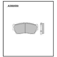 ADB0559 Allied Nippon Тормозные колодки