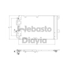 82D0225196A WEBASTO Конденсатор, кондиционер