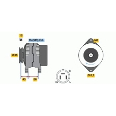 0 986 035 461 BOSCH Генератор