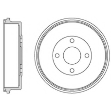 VBD641 MOTAQUIP Тормозной барабан