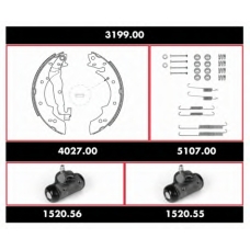3199.00 ROADHOUSE Комплект тормозов, барабанный тормозной механизм