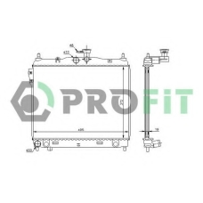 PR 1810A1 PROFIT Радиатор, охлаждение двигателя