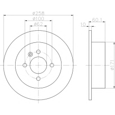 MDC470 MINTEX Тормозной диск
