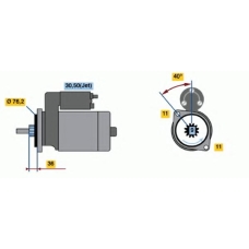0 986 015 970 BOSCH Стартер