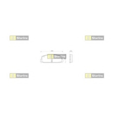 BD S262P STARLINE Комплект тормозных колодок, дисковый тормоз