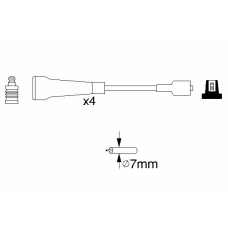 0 986 356 967 BOSCH Комплект проводов зажигания
