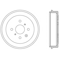 BAD9071.10 OPEN PARTS Тормозной барабан
