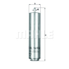 KL 169/4D MAHLE Топливный фильтр