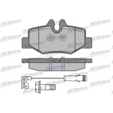 AC893681D AC Delco Комплект тормозных колодок, дисковый тормоз