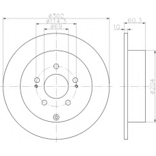 8DD 355 118-801 HELLA Тормозной диск