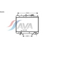 MZ2083 AVA Радиатор, охлаждение двигателя