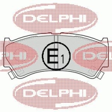 LP1548 DELPHI Комплект тормозных колодок, дисковый тормоз