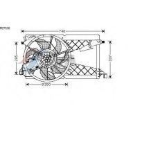MZ7530 AVA Вентилятор, охлаждение двигателя