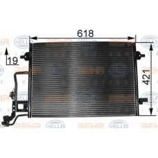 8FC 351 300-394 HELLA Конденсатор, кондиционер