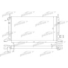 PRS3321 PATRON Радиатор, охлаждение двигателя